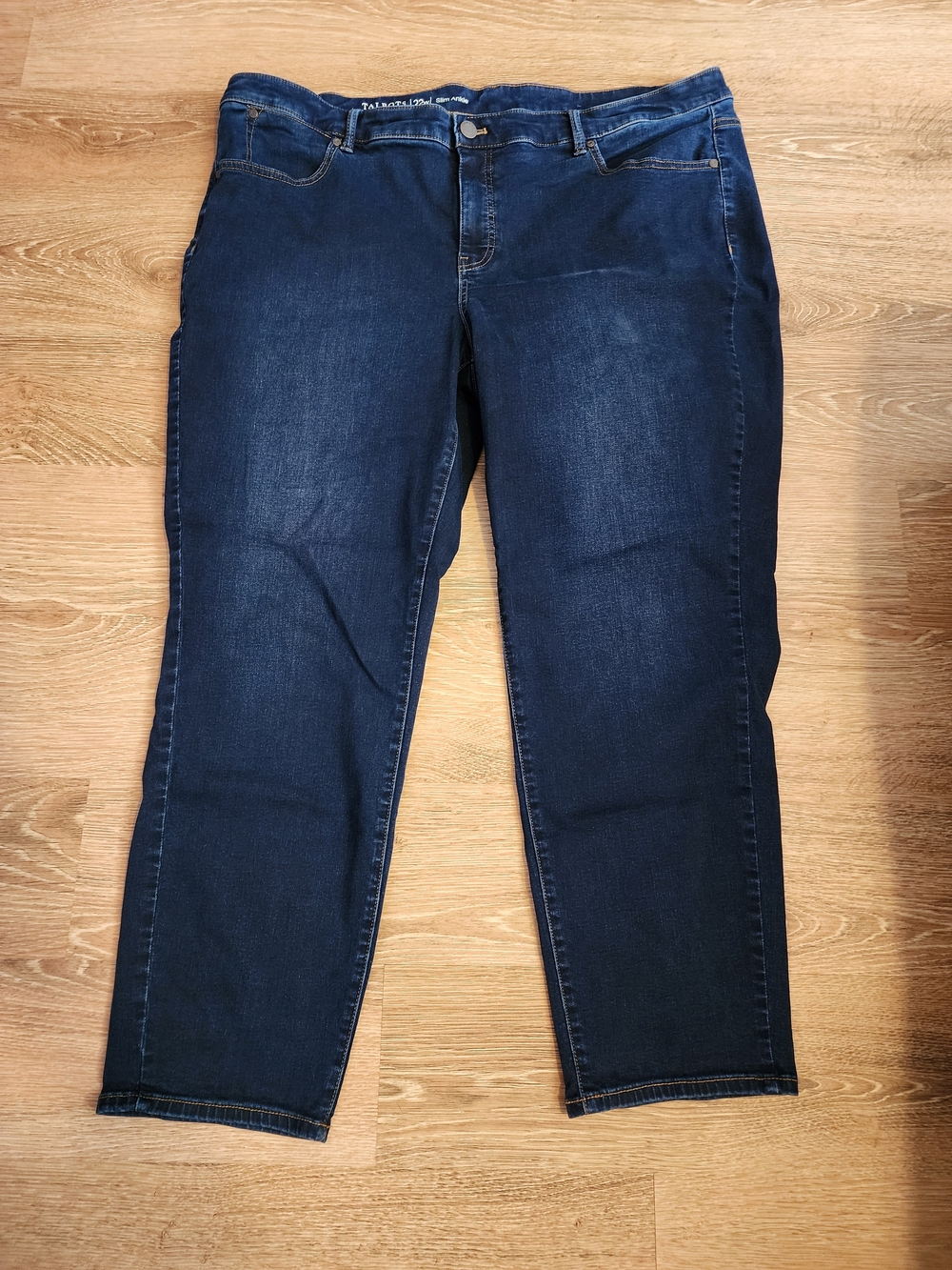 Talbots Slim Ankle Flawless Stretch Jeans Dark Wash Plus Size 22W